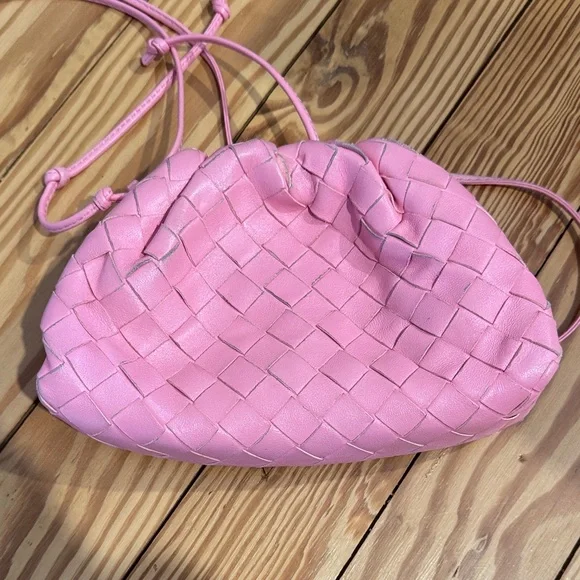 Bottega Veneta Intrecciato Mini Pouch in Pink - Picture 1 of 13